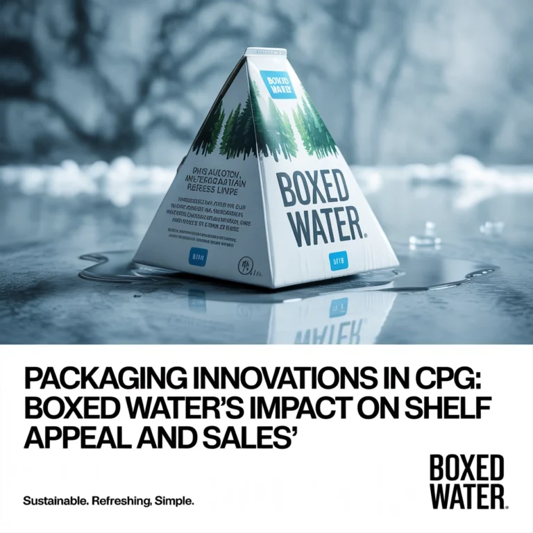 نوآوری های بسته بندی در CPG  تأثیر Boxed Water بر جذابیت قفسه و فروش
