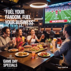 چگونه رستوران ها می توانند از مسابقات فوتبال و مهمانی های تماشای خانگی سود ببرند