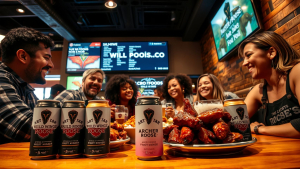 پخش سراسری شراب‌های کنسروی آرچر روز در بوفالو وایلد وینگز