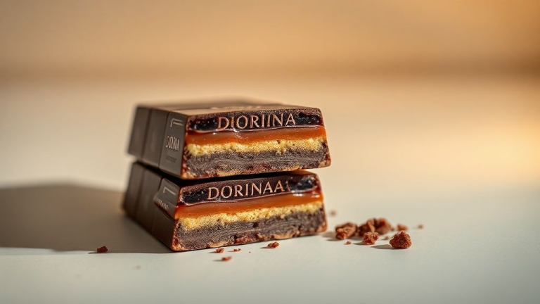 درنا از شکلات جدید «دُرینا» با مغزی کرم کارامل و بیسکویت رونمایی کرد